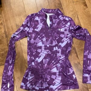 Under armor cold gear purple long sleeve shirt